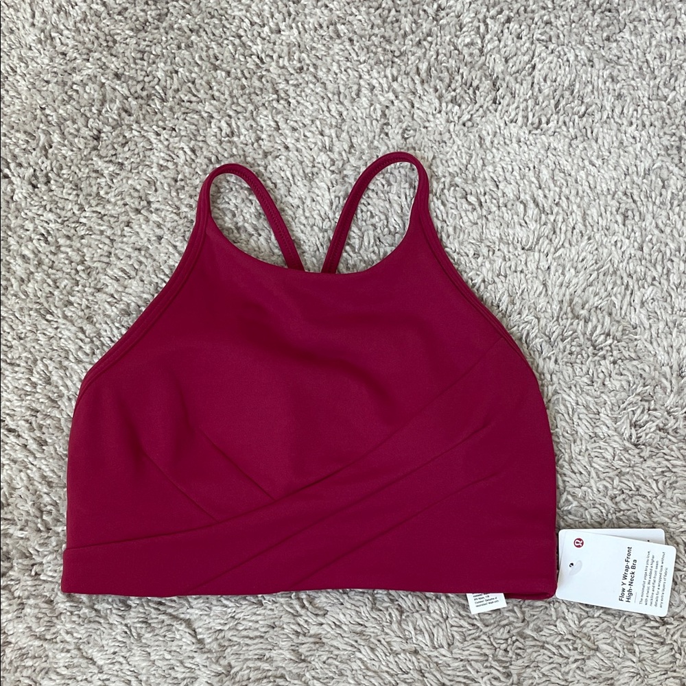 Lululemon Flow Y Wrap-Front High-Neck Bra